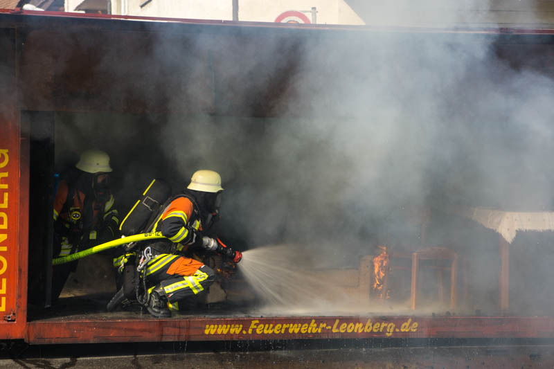 Rasch bemerkte Brände können durch die Feuerwehr auch schnell gelöscht werden